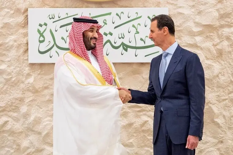 دیدار بشار اسد و ولیعهد عربستان در جده